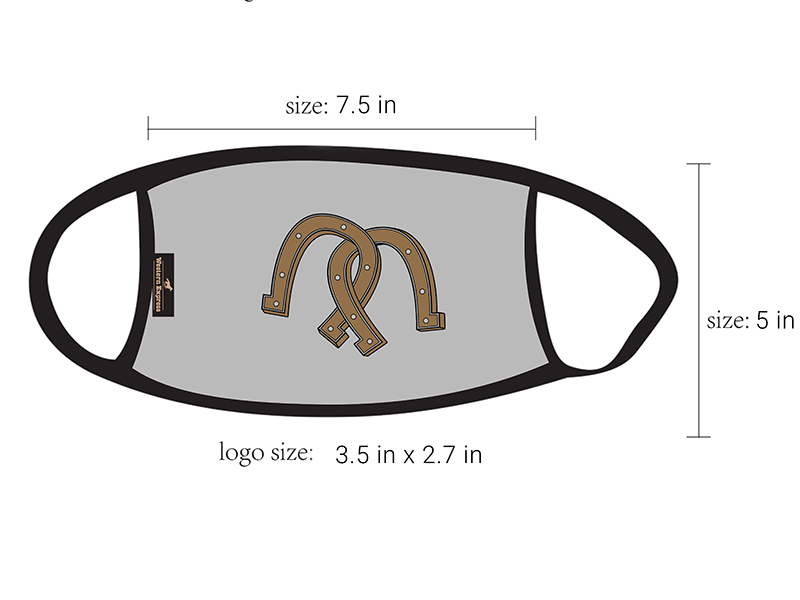 (image for) Face Mask with Horseshoes Design